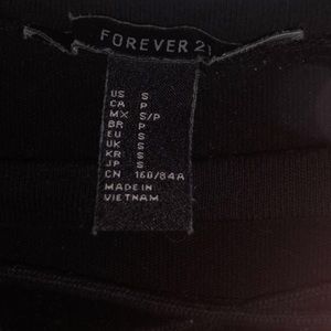 Forever 21 ribbon cross black shirt